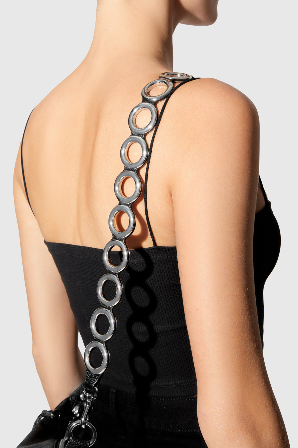Guitar Strap With Eyelets - Bag Straps - Black