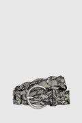 Woven Braided Belt - Belts - White