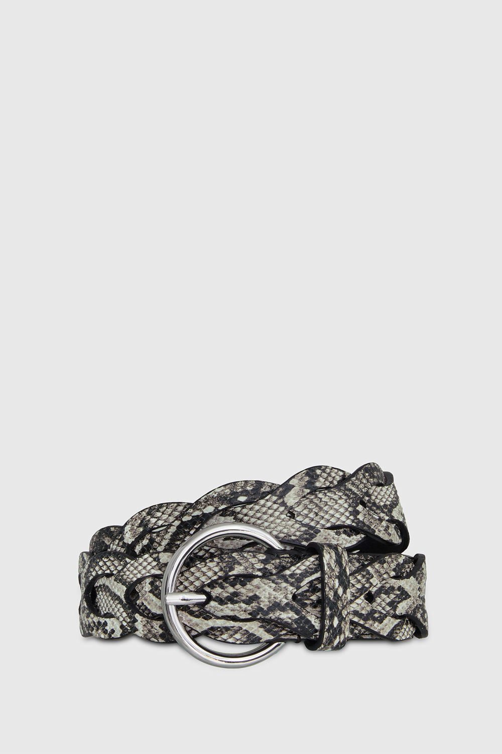 Woven Braided Belt - Belts - White