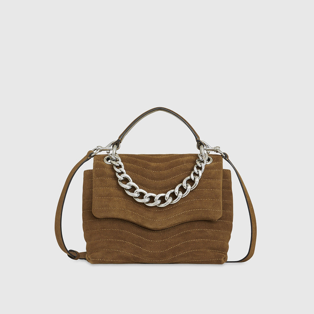 M.A.B. Quilted Top Handle Satchel - Top Handle Bags