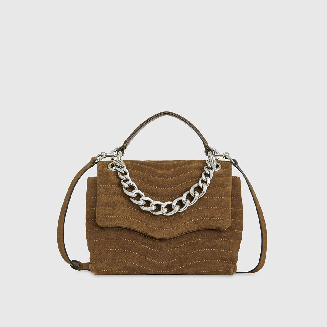 M.A.B. Quilted Top Handle Satchel - Top Handle Bags