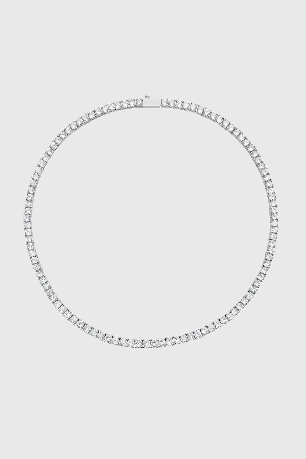 4MM Round Brilliant Tennis Necklace - Necklaces