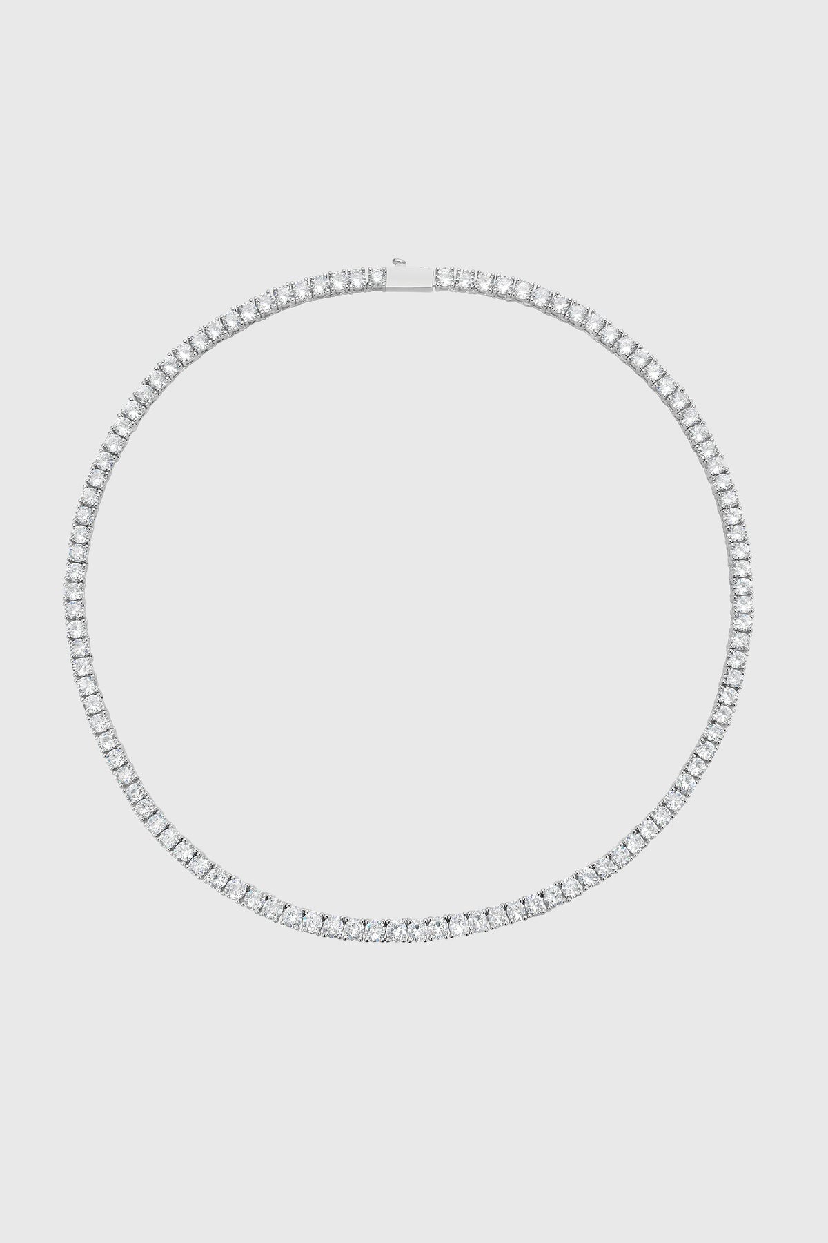 4MM Round Brilliant Tennis Necklace - Necklaces