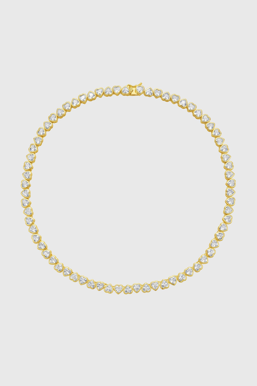 Heart Tennis Necklace - Necklaces