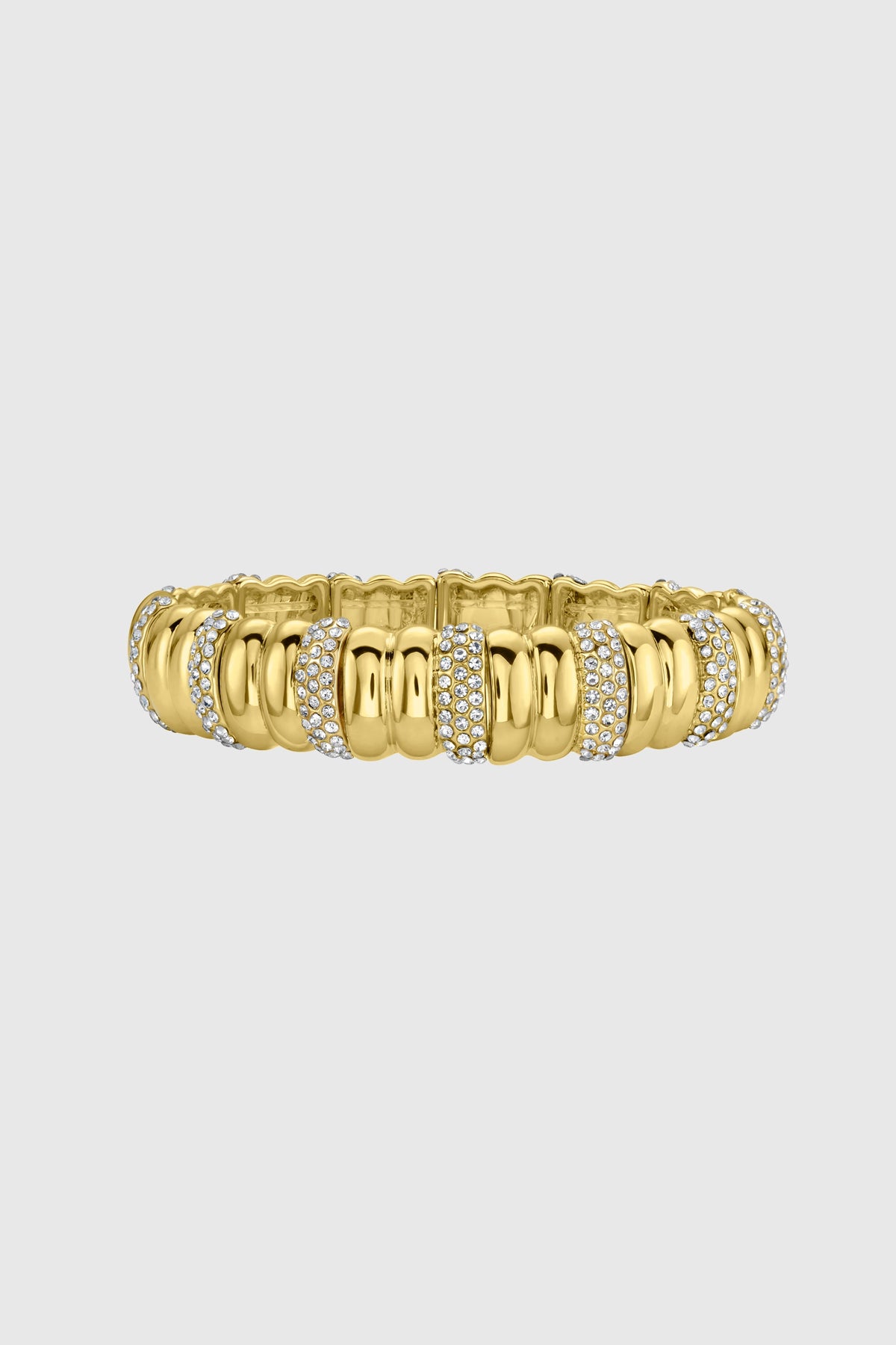 Stretch Bracelet with Pave Accents - Bracelets