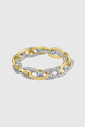 Two-Tone Twisted Link Bracelet - Bracelets