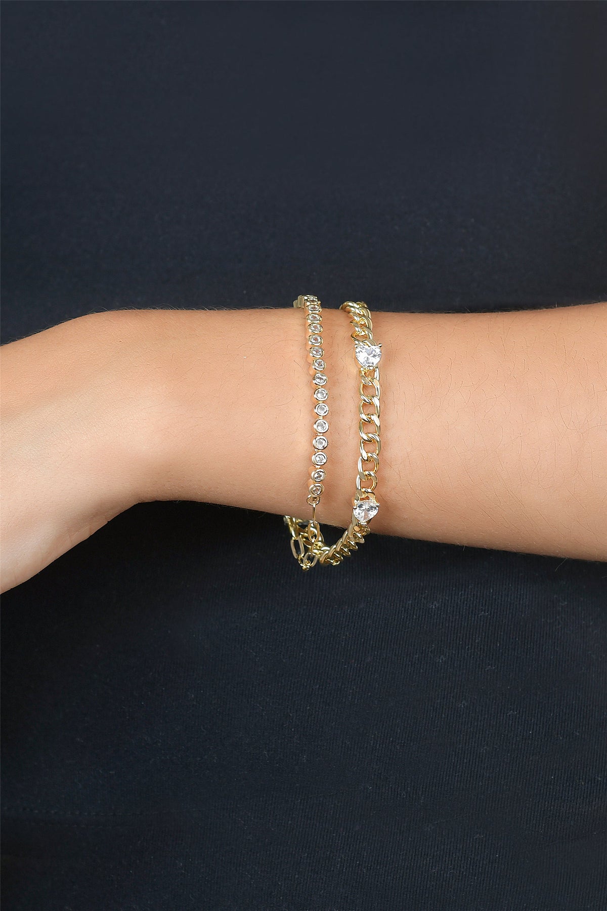 Mixed Chain Bracelet Set - Bracelets