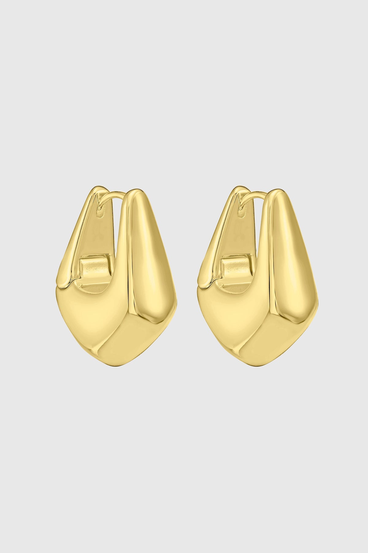 Bold Sculptural Hoop Earrings - Necklaces