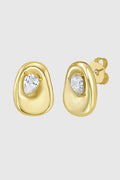 Organic Stud Earrings - Necklaces