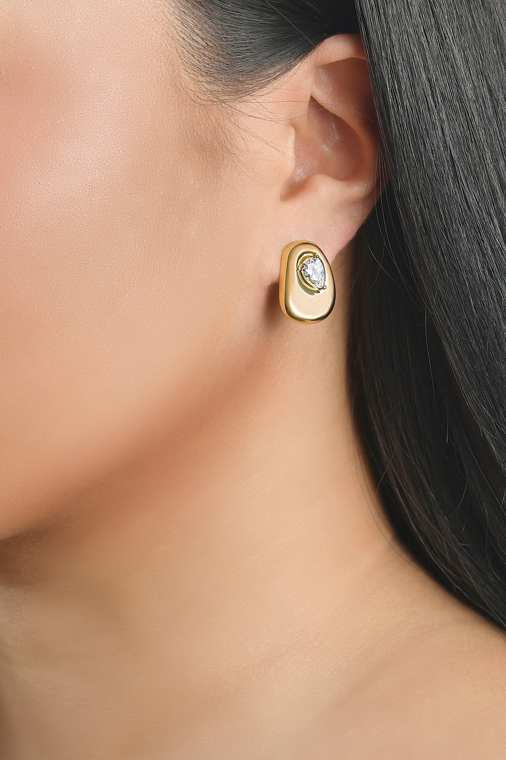 Organic Stud Earrings - Necklaces