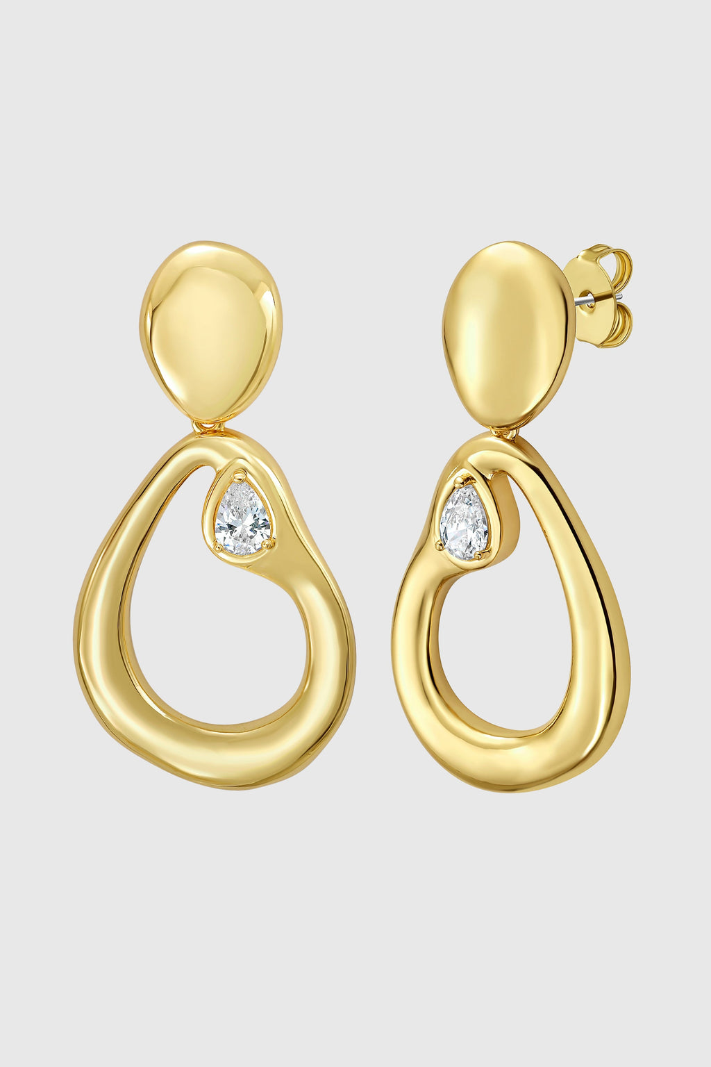 Organic Drop Earrings - Necklaces
