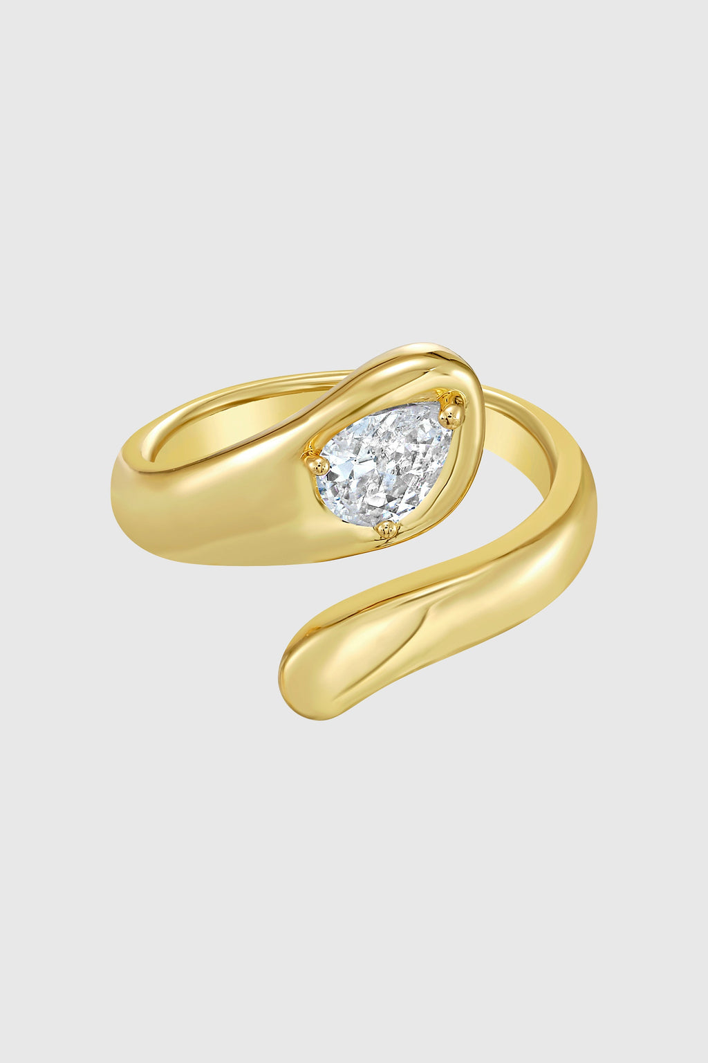 Organic Solitaire Ring - Rings