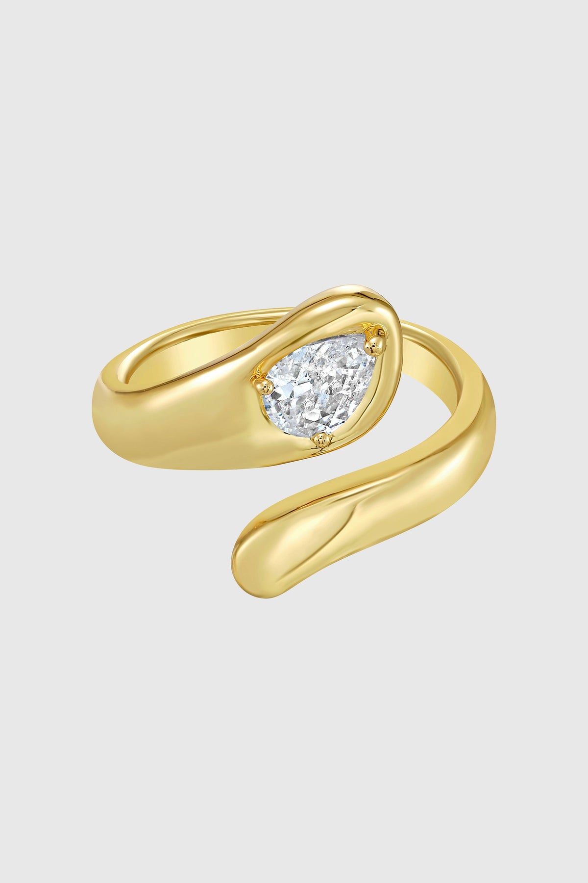 Organic Solitaire Ring - Rings