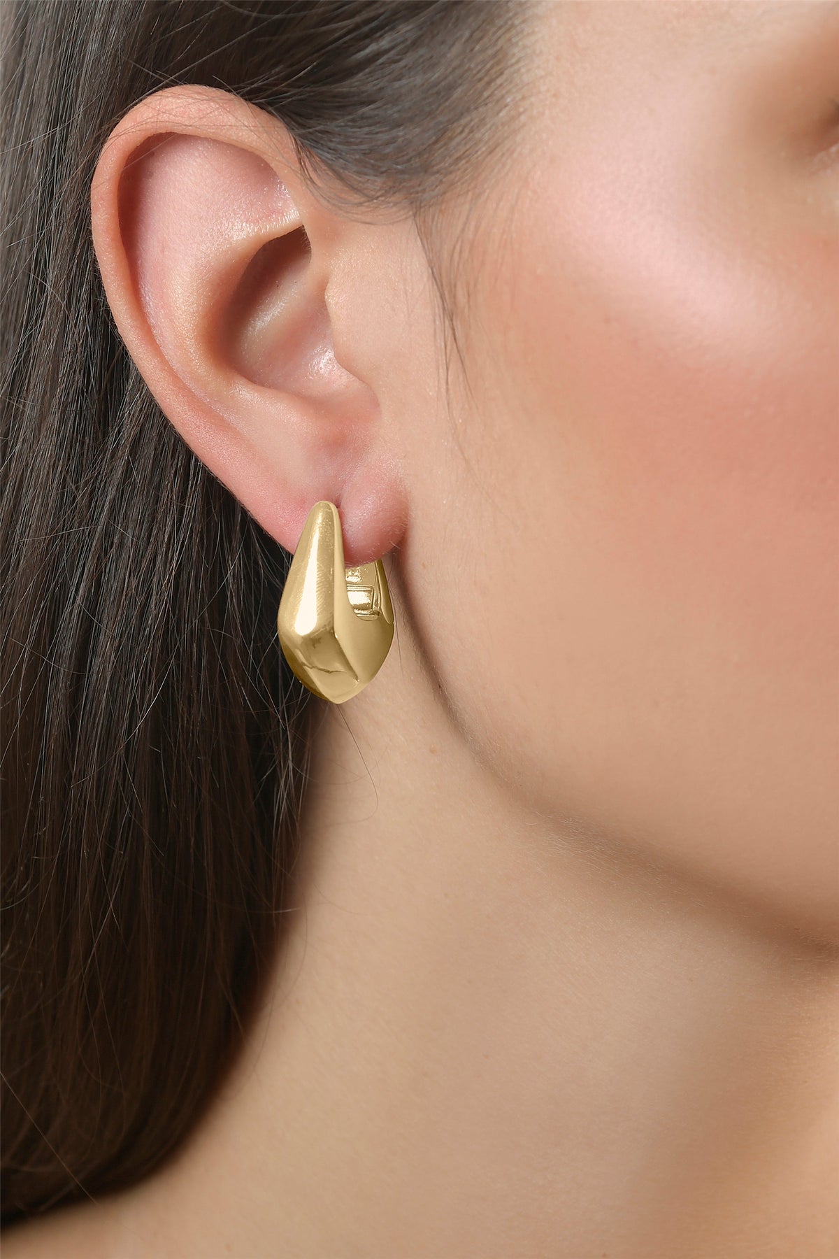 Bold Sculptural Hoop Earrings - Necklaces