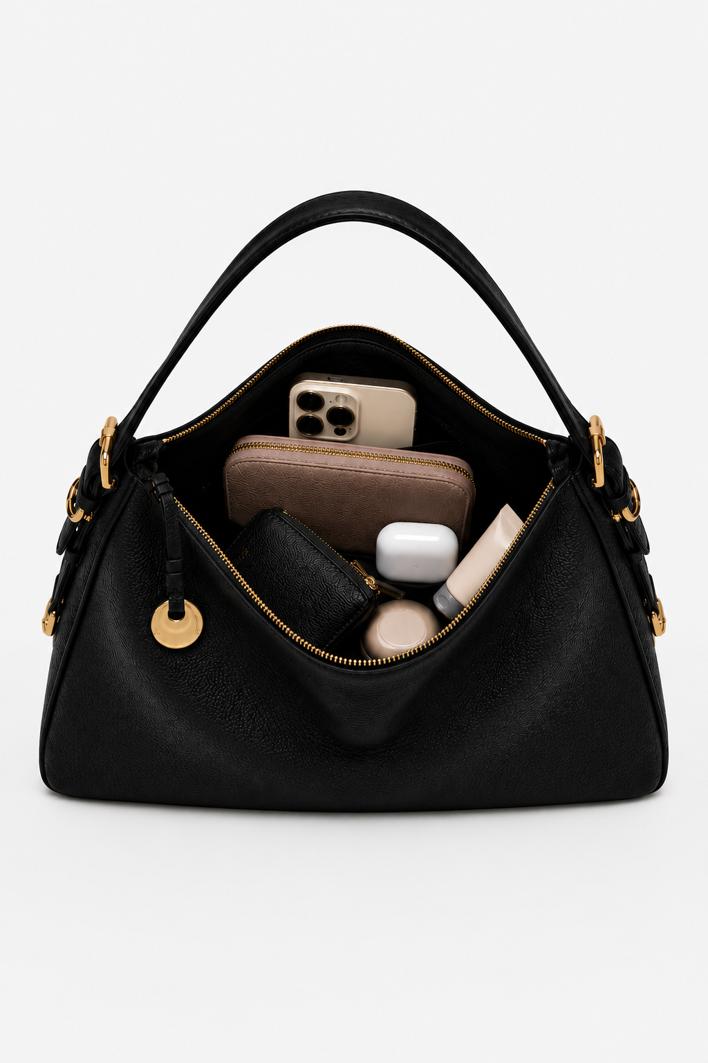 Mia Large Shoulder Bag - Shoulder Bags - Black