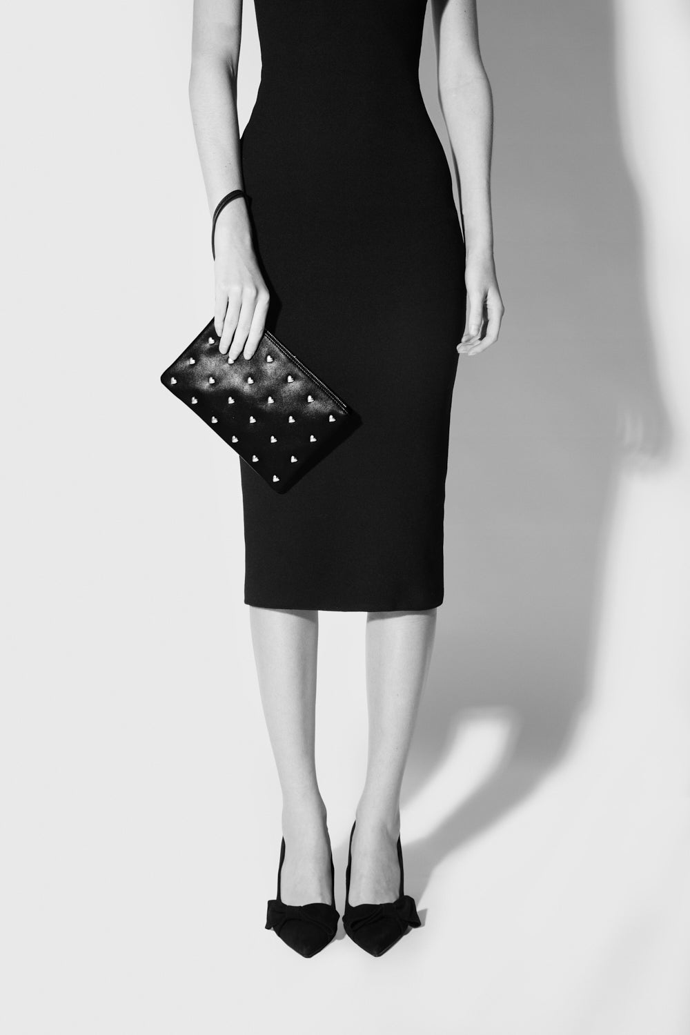Heart Studded Wristlet - Wristlets & Pouches