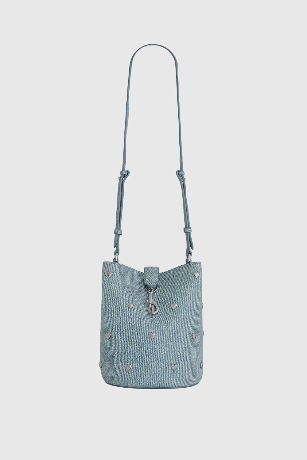 Small Heart Bucket - Bucket Bags - Denim