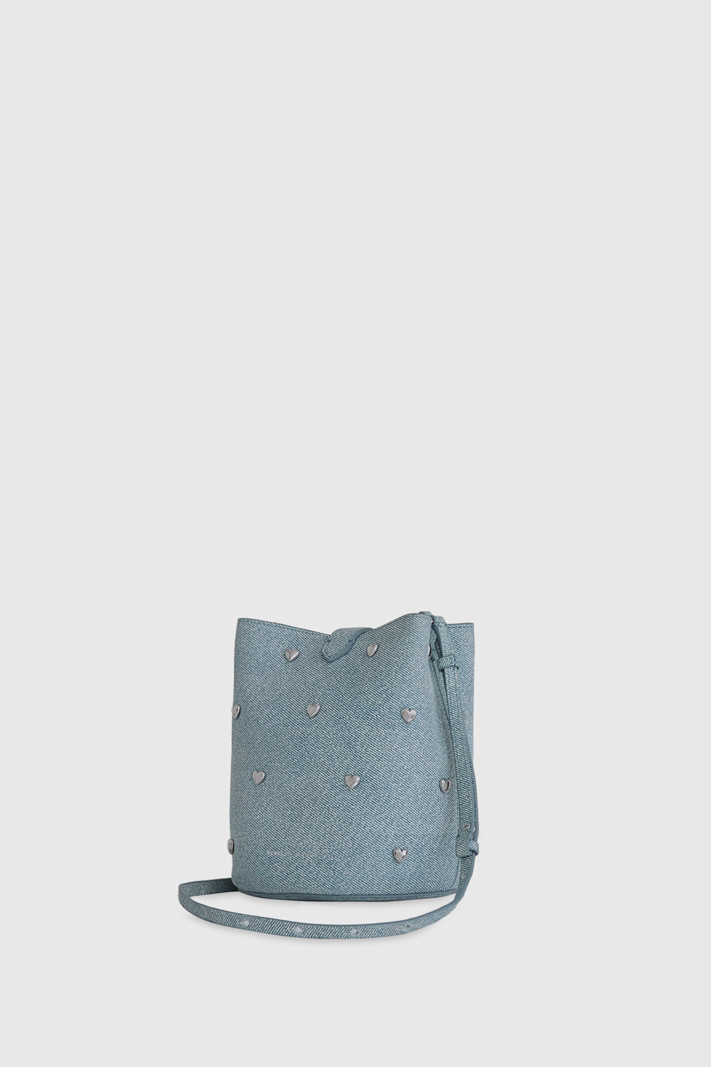 Small Heart Bucket - Bucket Bags - Denim