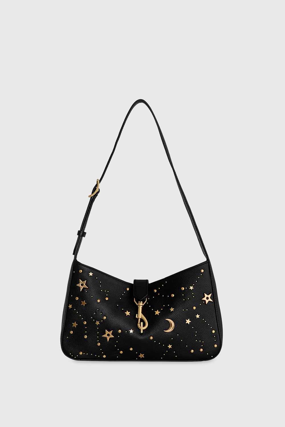 Megan Small Shoulder Bag With Celestial Studs - Shoulder Bags