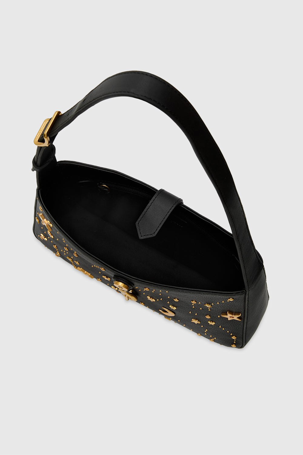 Megan Small Shoulder Bag With Celestial Studs - Shoulder Bags