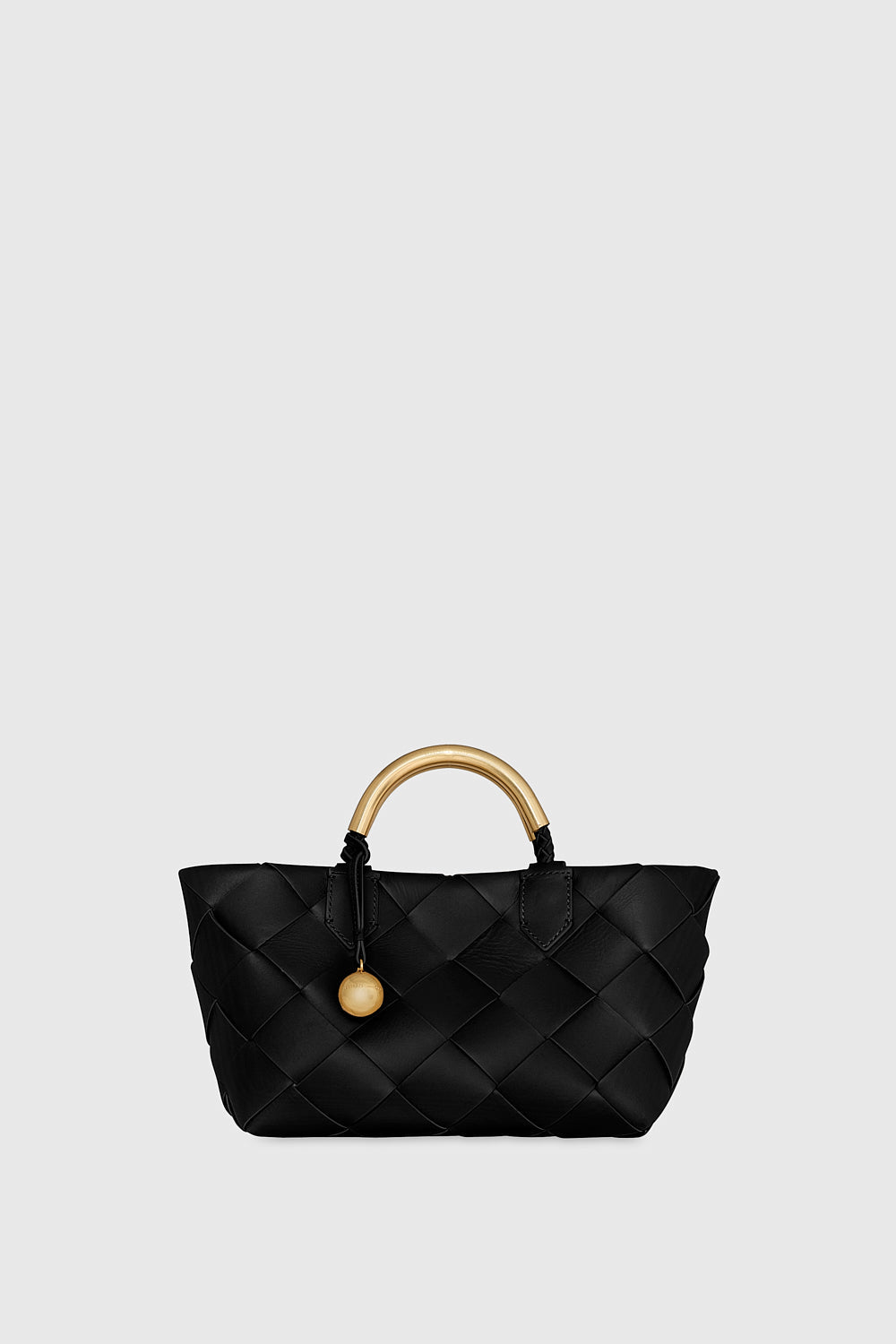 Frankie Woven Mini Tote - Totes & Carryalls - Black