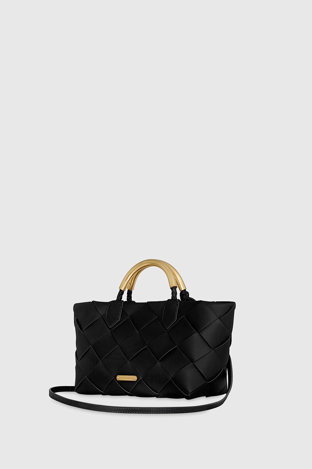 Frankie Woven Mini Tote - Totes & Carryalls - Black