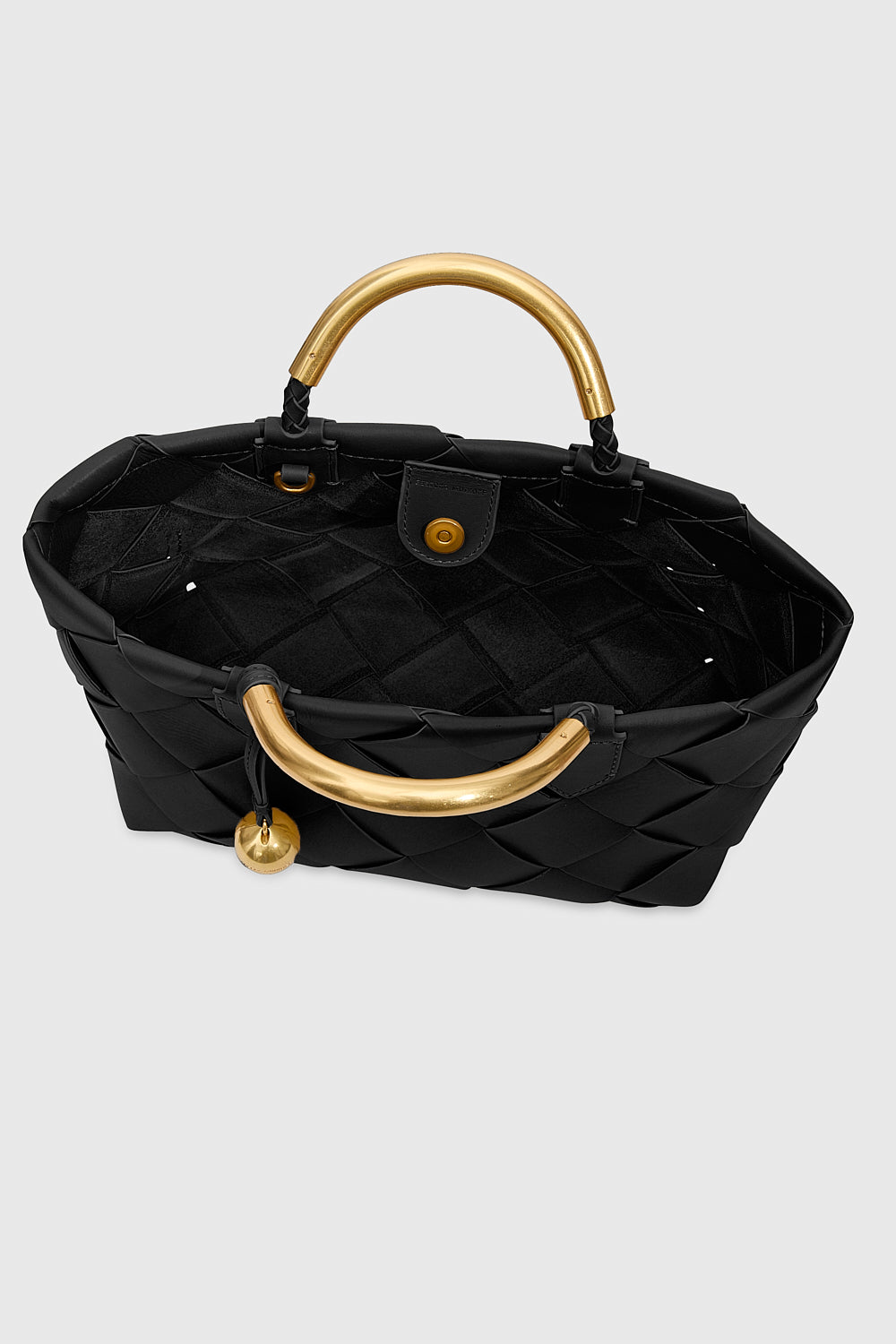Frankie Woven Mini Tote - Totes & Carryalls - Black
