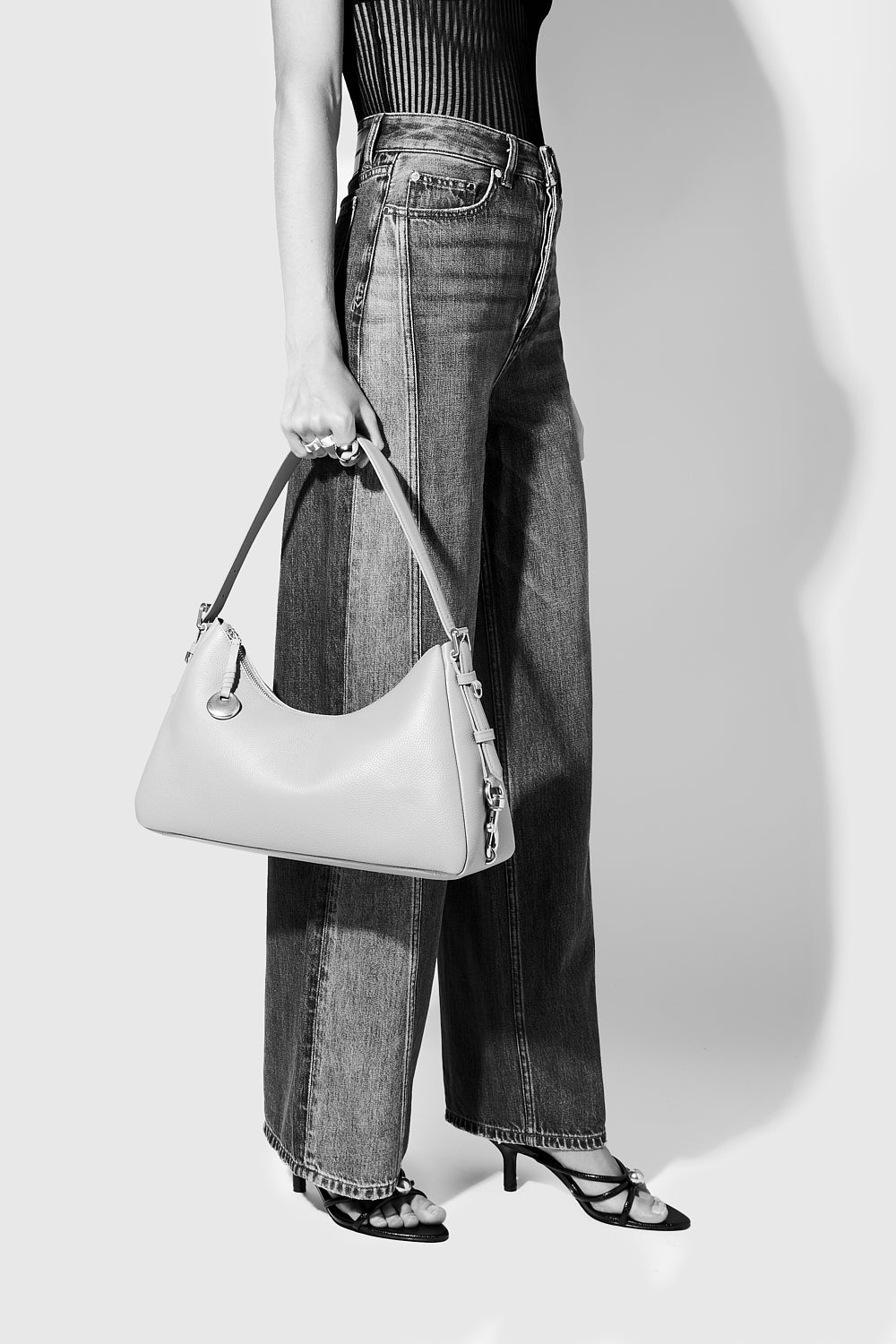 Mia Large Shoulder Bag - Shoulder Bags - Black