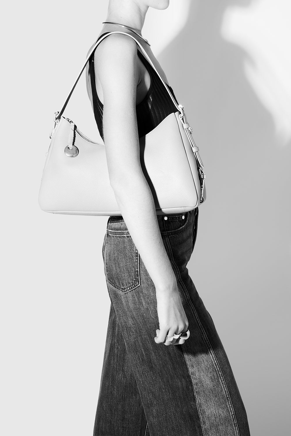 Mia Large Shoulder Bag - Shoulder Bags - Black