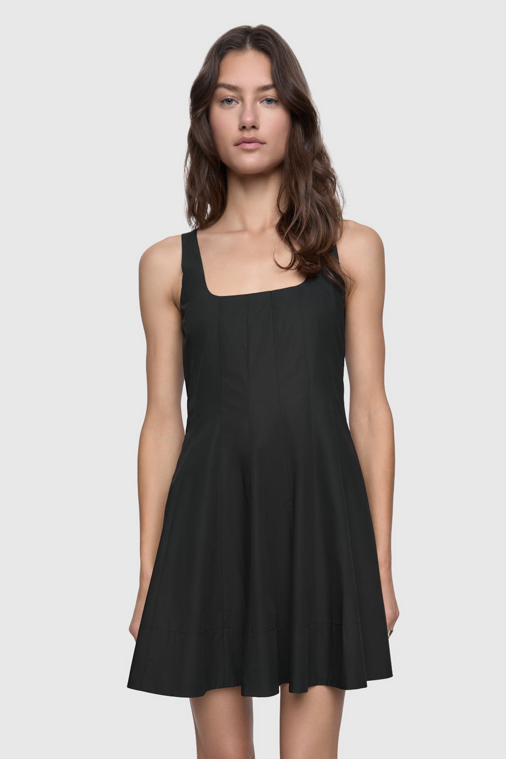 Selena Seamed Dress - Dresses - Black