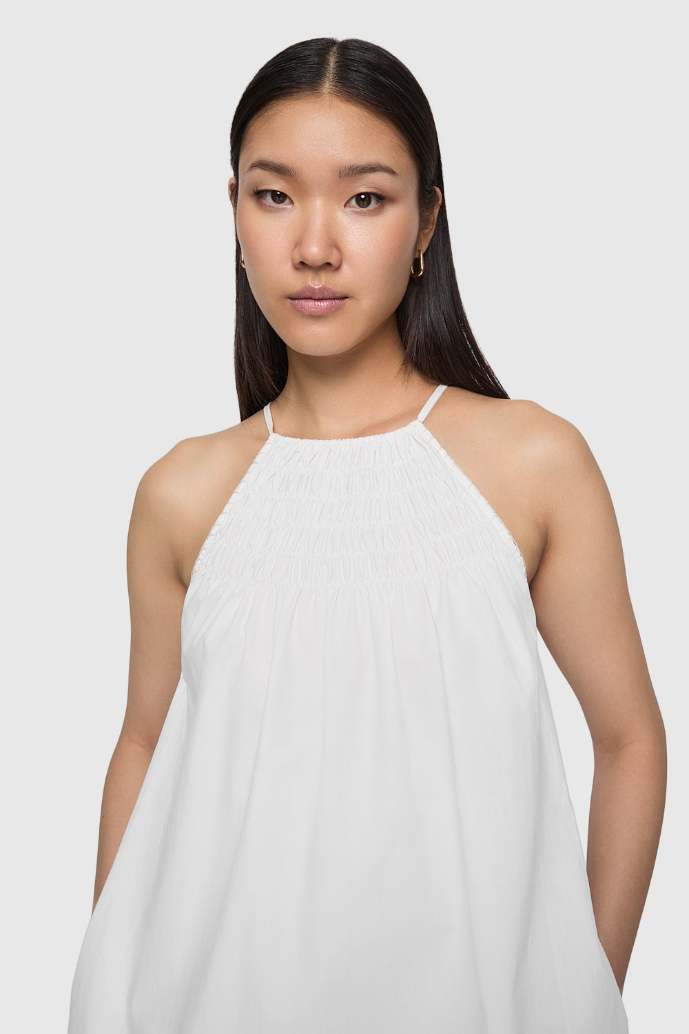 Beth Smocked Mini Dress - Dresses