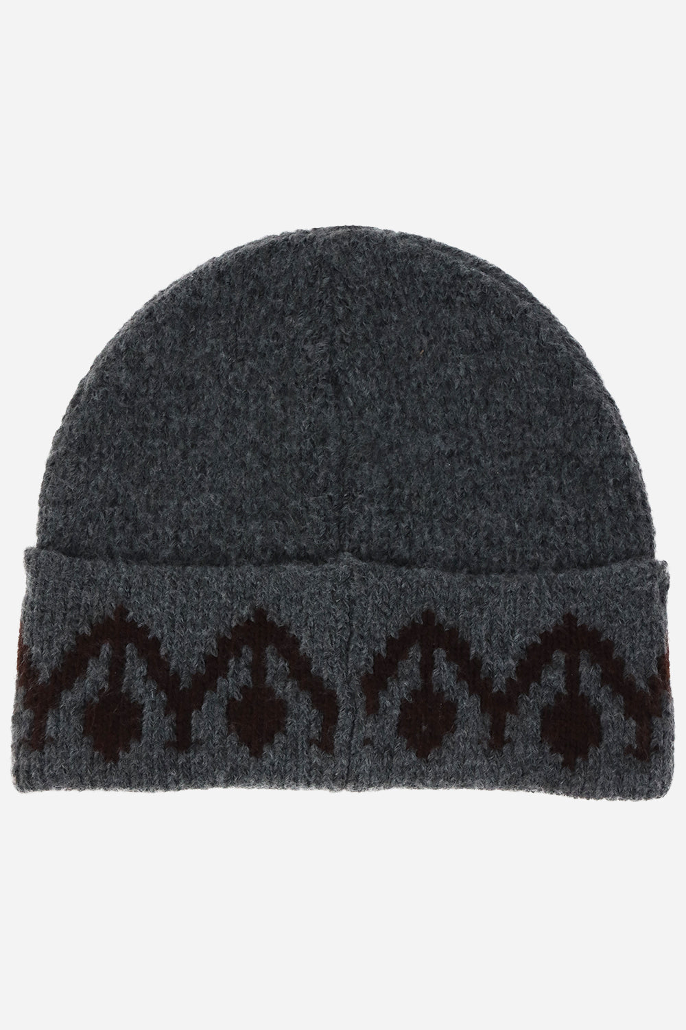 Monogram Cuff Knit Beanie - Hats & Beanies - Grey