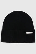 Rib Knit Cuff Beanie - Hats & Beanies - Black