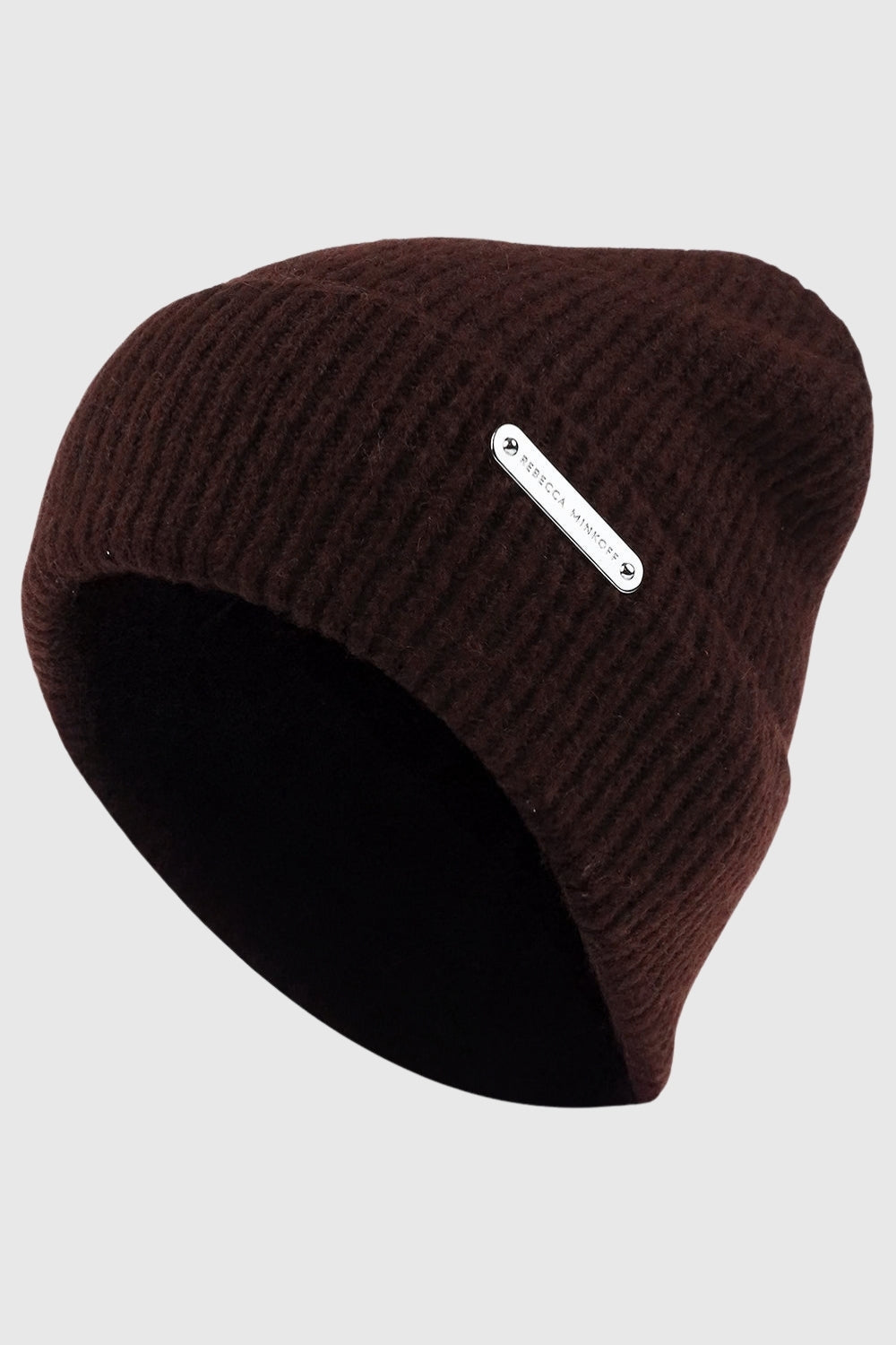 Rib Knit Cuff Beanie - Hats & Beanies - Brown