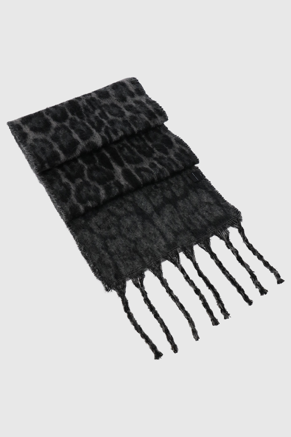Brushed Woven Leopard Jacquard Scarf - Scarves & Shawls
