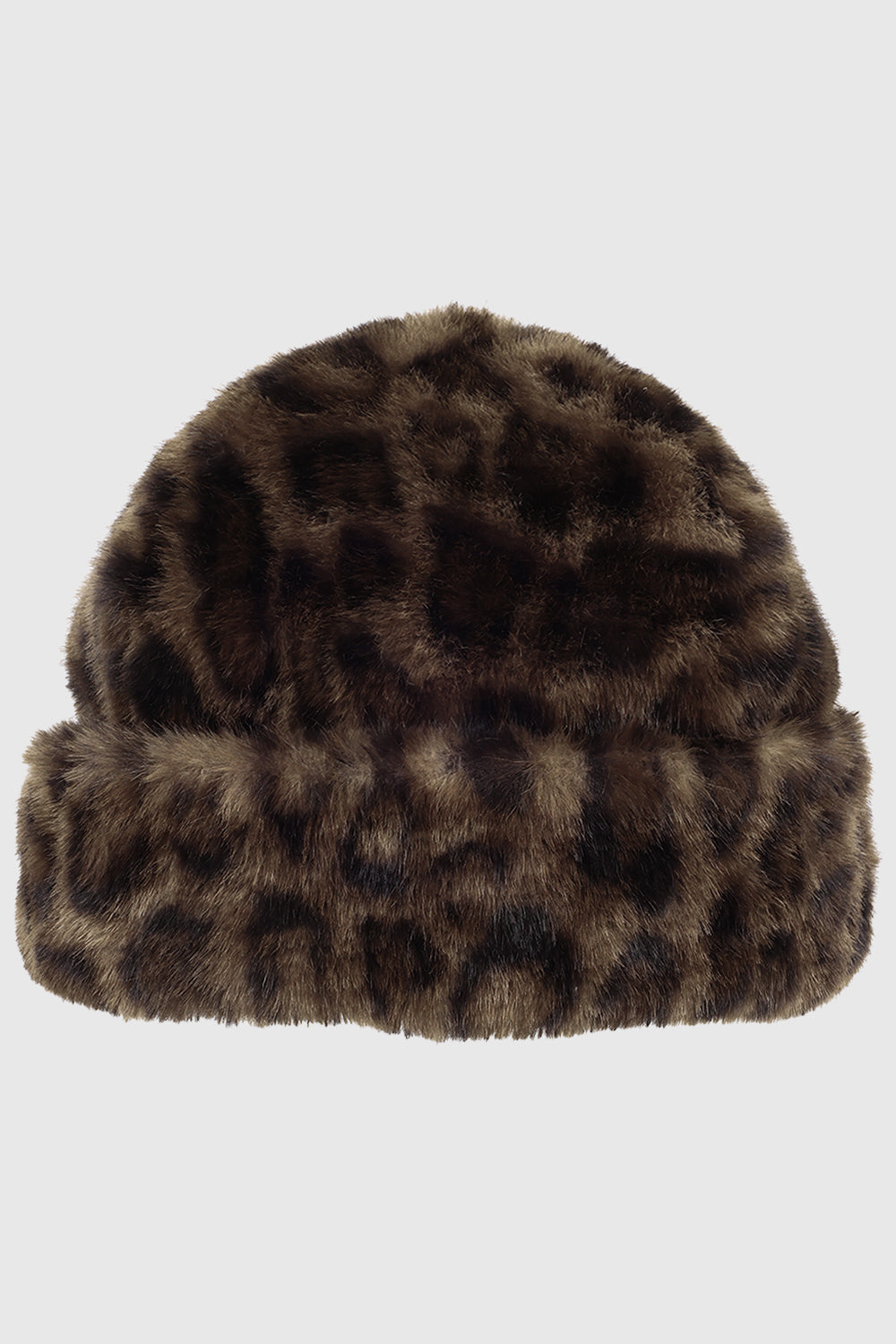 Faux Shearling Rounded Hat Brown - Hats & Beanies