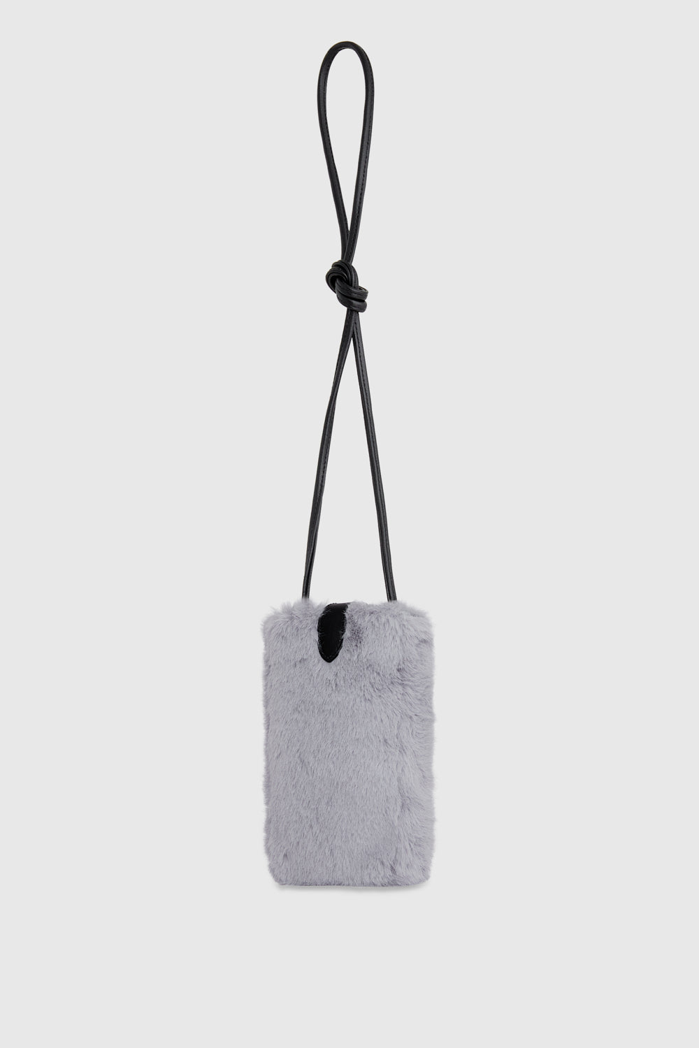Fur Phone Crossbody - Crossbody Bags - Grey