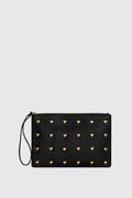 Heart Studded Wristlet - Wristlets & Pouches