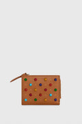 Megan Slim Wallet With Cabachon Studs - Wallets & Card Cases