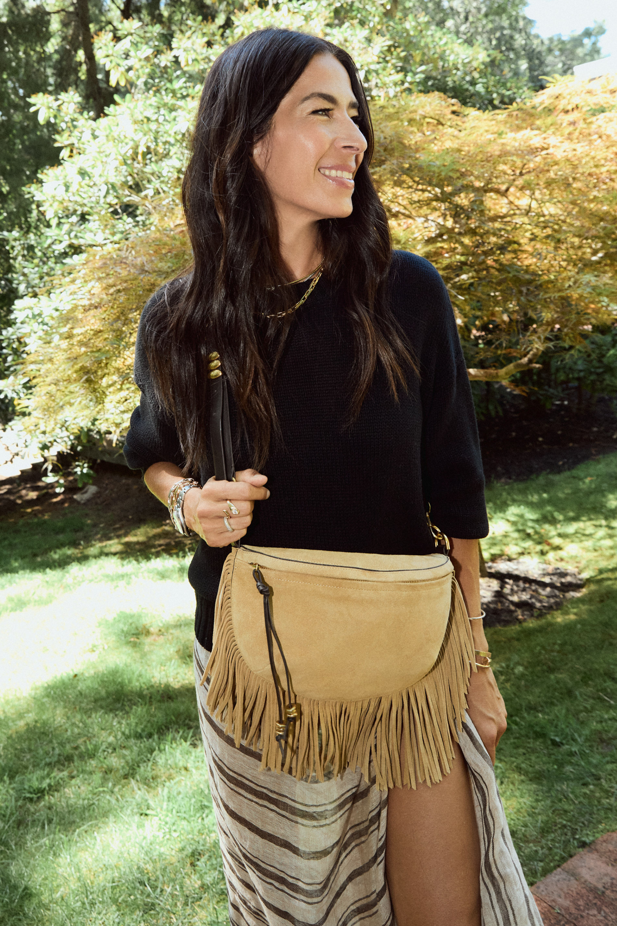 Billie Sling With Fringe - Sling Bags